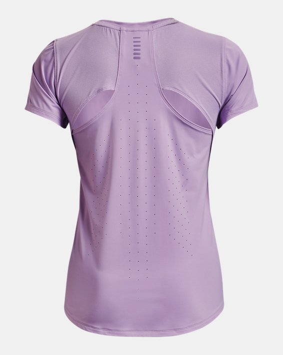Women's UA Iso-Chill 200 Laser T-Shirt, Purple, pdpMainDesktop image number 8